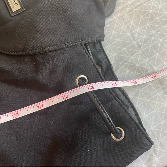 Cobo International Nylon & Leather Drawstring Backpack - Picture 10 of 11